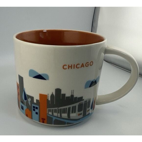 New: STARBUCKS 2015 Chicago You Are Here Collection 14 oz. Coffee/Tea Cup/Mug. - Picture 1 of 6